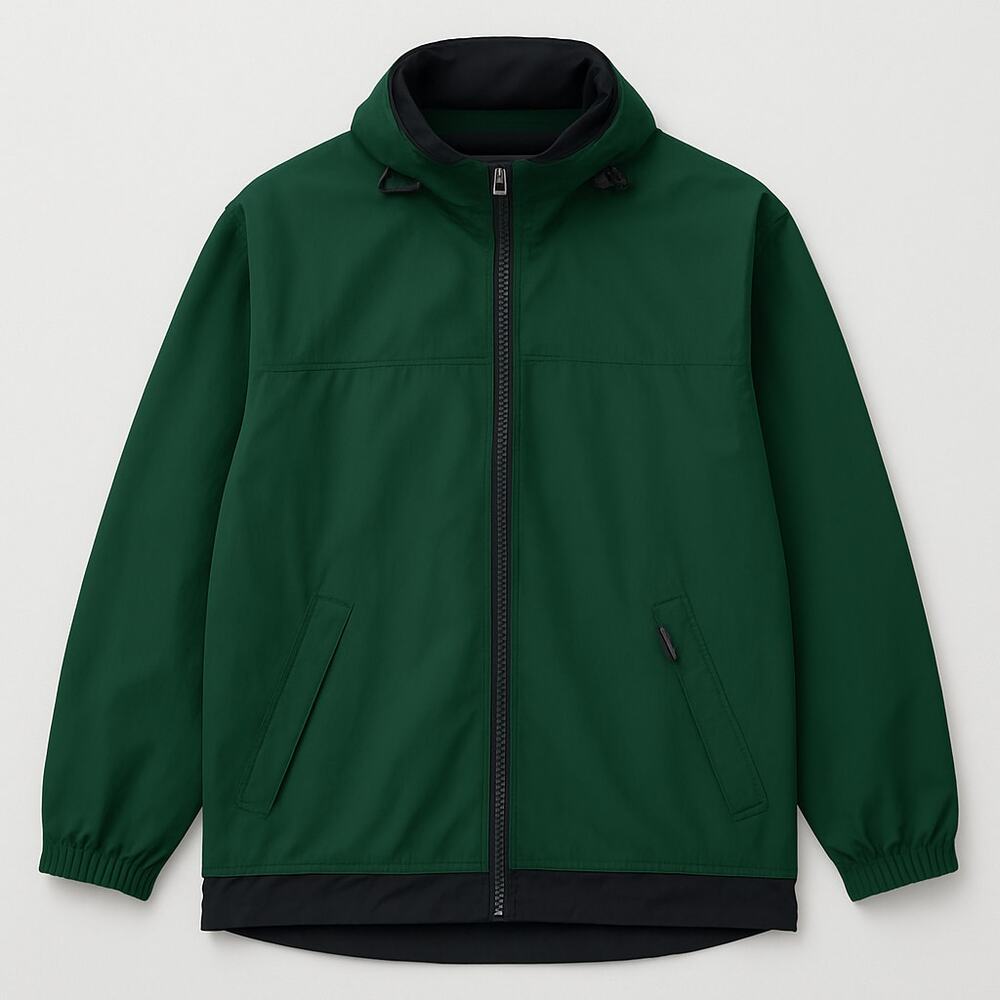 Eddie Bauer Outdoor Outfitters Hooded Nylon Jacket Men’s Large Tall Green